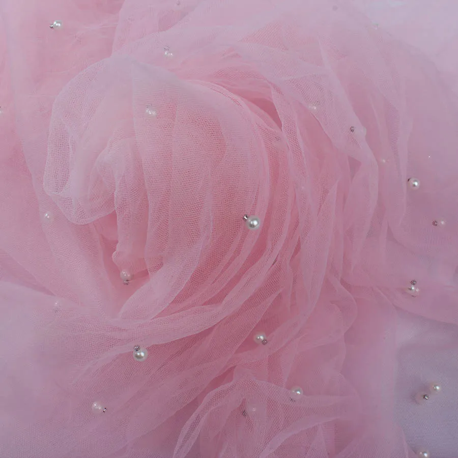 1 Yard Pearl Yarn Mesh Net Fabric For Wedding Dress Cloth Soft Tulle Party Decoration 160cm wide White Pink
1 Yard Pearl Yarn Mesh Net Fabric For Wedding Dress Cloth Soft Tulle Party Decoration 160cm wide White Pink