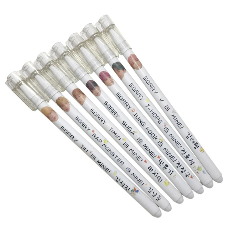 2019 New SGDOLL Kpop Love Yourself Black Ink Gel Pen Stationery V Ballpoint Pen Action Toy Figures 7Pcs/set
2019 New SGDOLL Kpop Love Yourself Black Ink Gel Pen Stationery V Ballpoint Pen Action Toy Figures 7Pcs/set