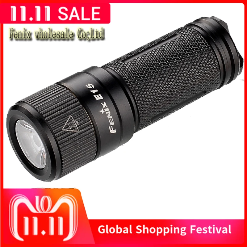 

Free shipping Exquisite Fenix E15 (2016)max 450 lumen sby 16340 battery Or CR123A EDC keychain-sized flashlight