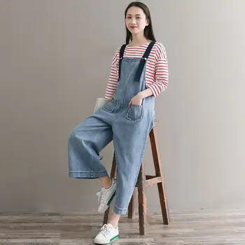 Wide Leg Bib Denim Overalls Women Sweet Vintage baggy jean Jumpsuits Large size 5XL Casual Loose Pockets Denim Rompers AC6733
Wide Leg Bib Denim Overalls Women Sweet Vintage baggy jean Jumpsuits Large size 5XL Casual Loose Pockets Denim Rompers AC6733