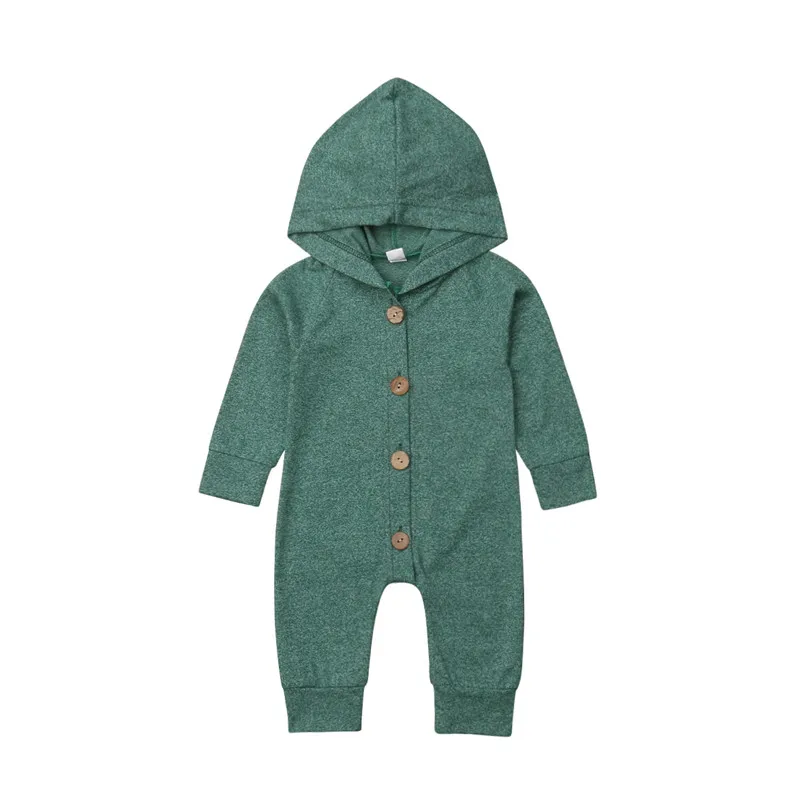 Casual Infant Autumn Winter Clothes Baby Boys Girls Cotton Hooded Romper Unisex Solid Long Sleeves Button Jumpsuit 0-24M
Casual Infant Autumn Winter Clothes Baby Boys Girls Cotton Hooded Romper Unisex Solid Long Sleeves Button Jumpsuit 0-24M