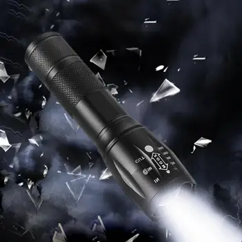 High Bright Aluminum Alloy LED Flashlight Torch For Camping Emergency Outdoor Hunting 10W Rechargeable Zoom Flashlight
High Bright Aluminum Alloy LED Flashlight Torch For Camping Emergency Outdoor Hunting 10W Rechargeable Zoom Flashlight