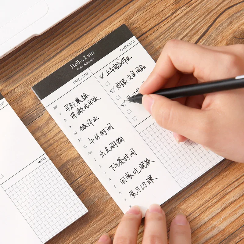 1PCS Simple Business Day Plan Book Scratch Pad Notepad Office Thick Schedule Small Memo For Office & shool Supplies 12.4*8.5cm
1PCS Simple Business Day Plan Book Scratch Pad Notepad Office Thick Schedule Small Memo For Office & shool Supplies 12.4*8.5cm