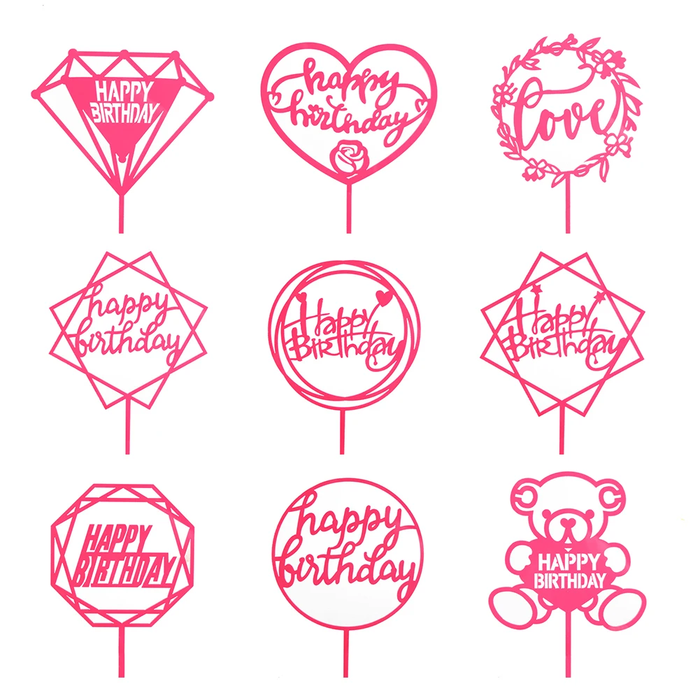 Glod Pink Acrylic Cake Desert Topper Happy Birthday Party Cake Insert Flags Decoration For Girls Baby Gifts Favor Party Supplies
Glod Pink Acrylic Cake Desert Topper Happy Birthday Party Cake Insert Flags Decoration For Girls Baby Gifts Favor Party Supplies