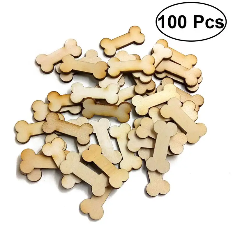 100pcs Unfinished Wood Dog Bone Cutouts Ready to Paint or Decorate for Wood Craft and DIY Projects
100pcs Unfinished Wood Dog Bone Cutouts Ready to Paint or Decorate for Wood Craft and DIY Projects