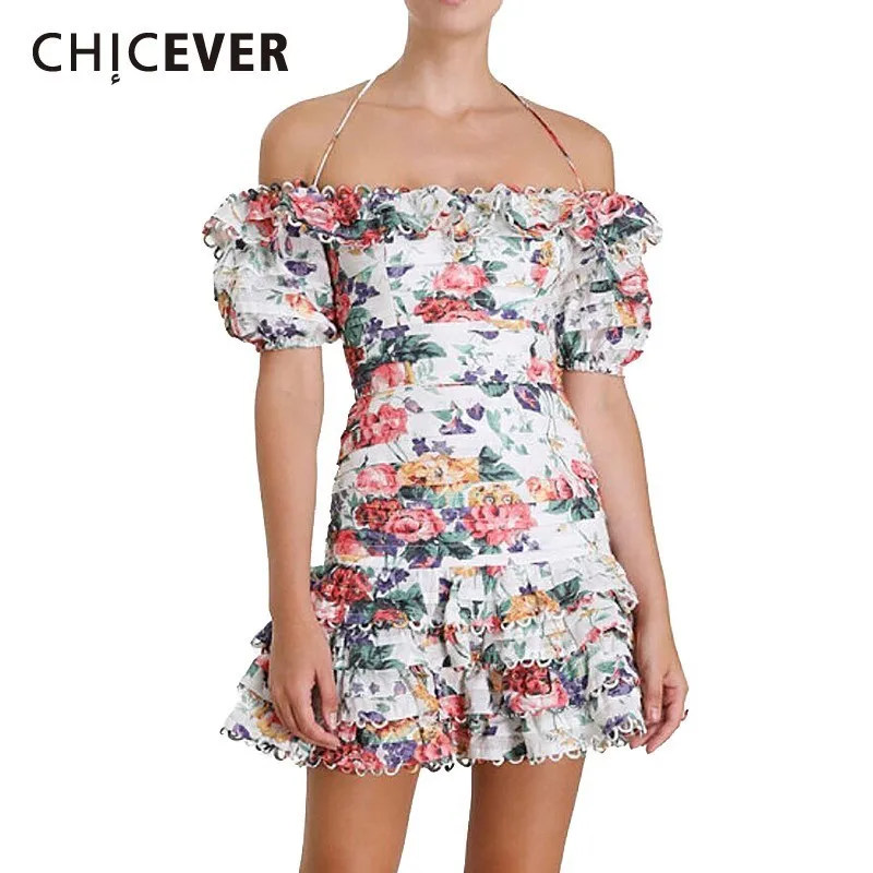CHICEVER Summrt Sexy Off Shoulder Print Slash Neck Short Sleeve High Waist Back Hollow Out Mini A-line Female Dresses 2019 Tide
CHICEVER Summrt Sexy Off Shoulder Print Slash Neck Short Sleeve High Waist Back Hollow Out Mini A-line Female Dresses 2019 Tide