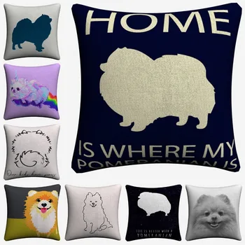 Pomeranian Puppy Dog Simple Art Decorative Cotton Linen Cushion Cover 45x45cm For Sofa Chair Pillow Case Home Decor Almofada
Pomeranian Puppy Dog Simple Art Decorative Cotton Linen Cushion Cover 45x45cm For Sofa Chair Pillow Case Home Decor Almofada