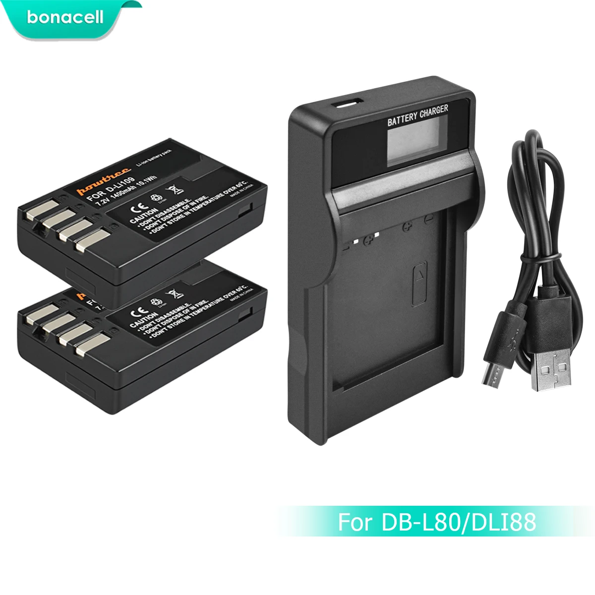 Bonacell 1400mAh D Li109 DLi109 D-Li109 Battery+LCD Charger for Pentax K-70 K70 K-50 K50 K-30 K30 K-S1 K-S2 Digital Cameras L10
Bonacell 1400mAh D Li109 DLi109 D-Li109 Battery+LCD Charger for Pentax K-70 K70 K-50 K50 K-30 K30 K-S1 K-S2 Digital Cameras L10