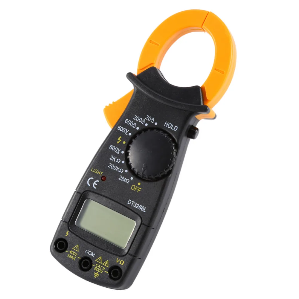 DT-3266L Digital Amper Clamp Meter Multimeter Current Clamp Pincers Voltmeter Ammeter 600A AC/DC Ohm Current Voltage Tester
DT-3266L Digital Amper Clamp Meter Multimeter Current Clamp Pincers Voltmeter Ammeter 600A AC/DC Ohm Current Voltage Tester