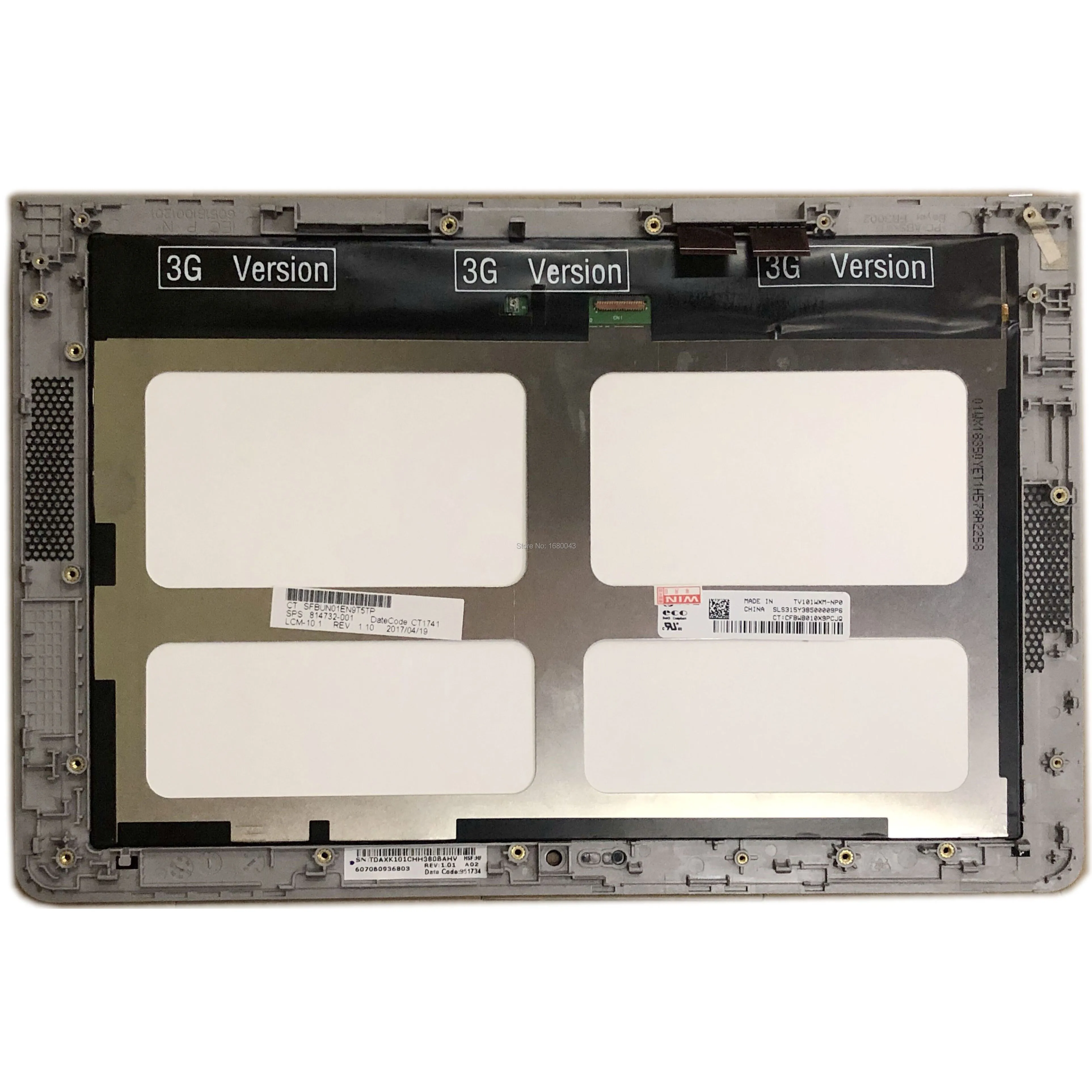 TV101WXM-NP0 LCD LED Touch Screen Digitizer Assembly with Frame For HP Pavilion X2 10-N 10-n102na 814732-001 Gray MIPI 39 pins
TV101WXM-NP0 LCD LED Touch Screen Digitizer Assembly with Frame For HP Pavilion X2 10-N 10-n102na 814732-001 Gray MIPI 39 pins