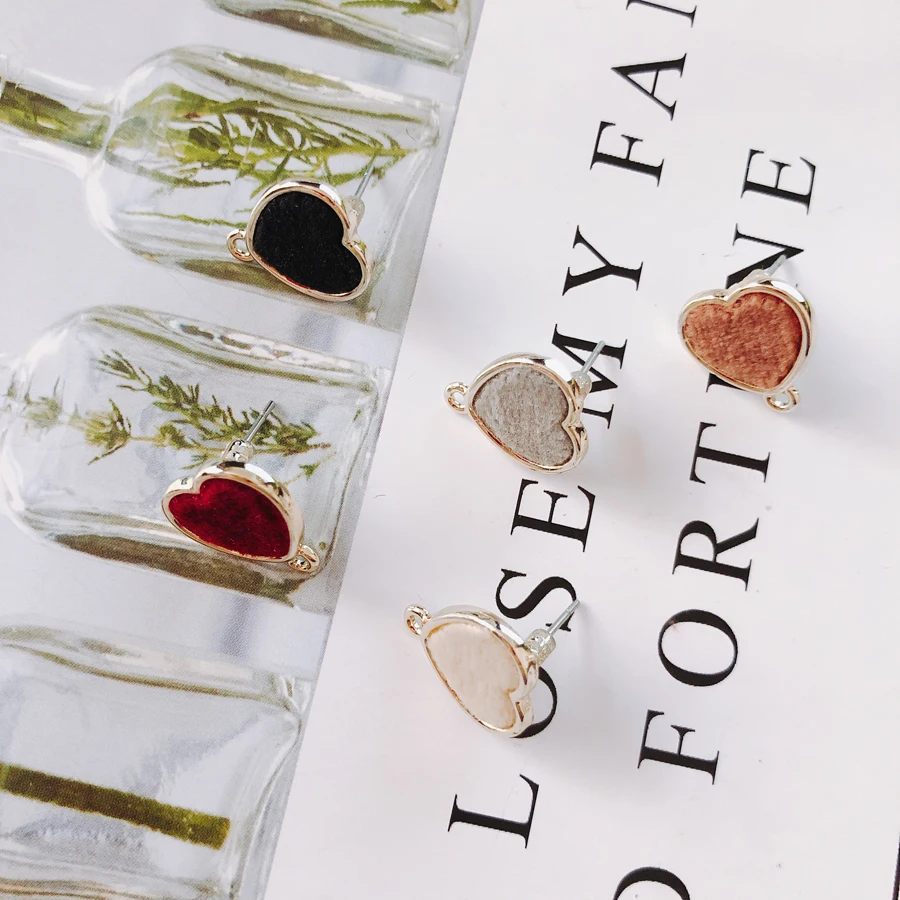 Heart Wool Stuff Stud Earring Accessories Pendant Necklace Supplies for Jewelry Making Accessories Components 6pcs KP2088
Heart Wool Stuff Stud Earring Accessories Pendant Necklace Supplies for Jewelry Making Accessories Components 6pcs KP2088