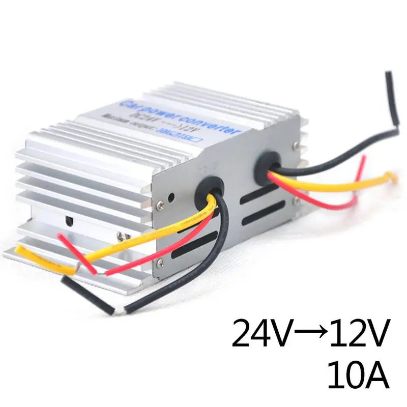 10A 24 V To 12 V 180W Car Power Step-down Transformer Converter Aluminum Alloy Shell
10A 24 V To 12 V 180W Car Power Step-down Transformer Converter Aluminum Alloy Shell