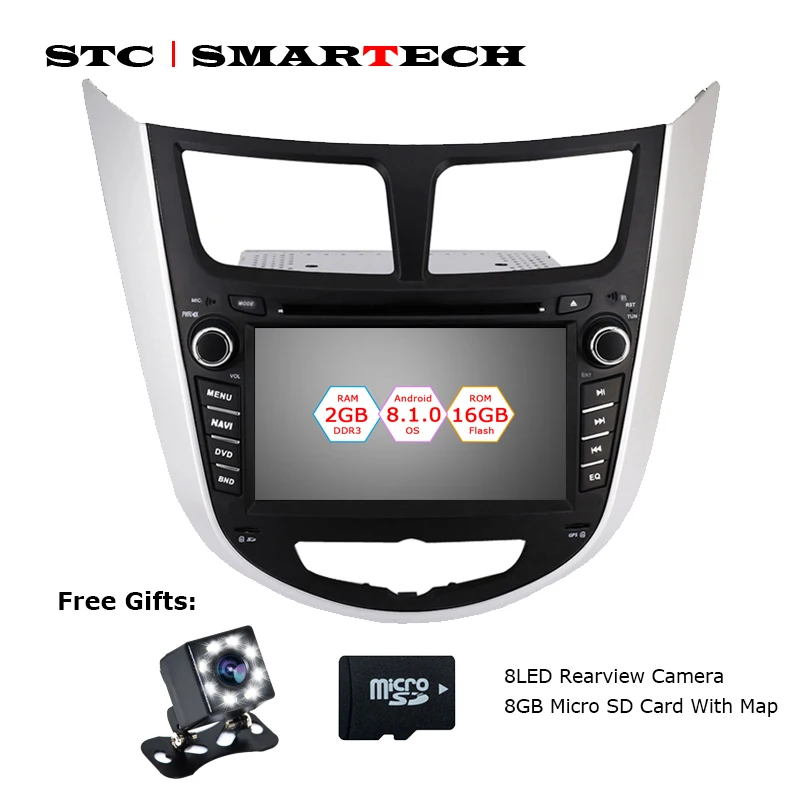 SMARTECH 2 Din Android 8.1 Car DVD Player GPS Navigation Car Radio For Hyundai Solaris accent Verna i25 Auto Radio Head Unit
SMARTECH 2 Din Android 8.1 Car DVD Player GPS Navigation Car Radio For Hyundai Solaris accent Verna i25 Auto Radio Head Unit