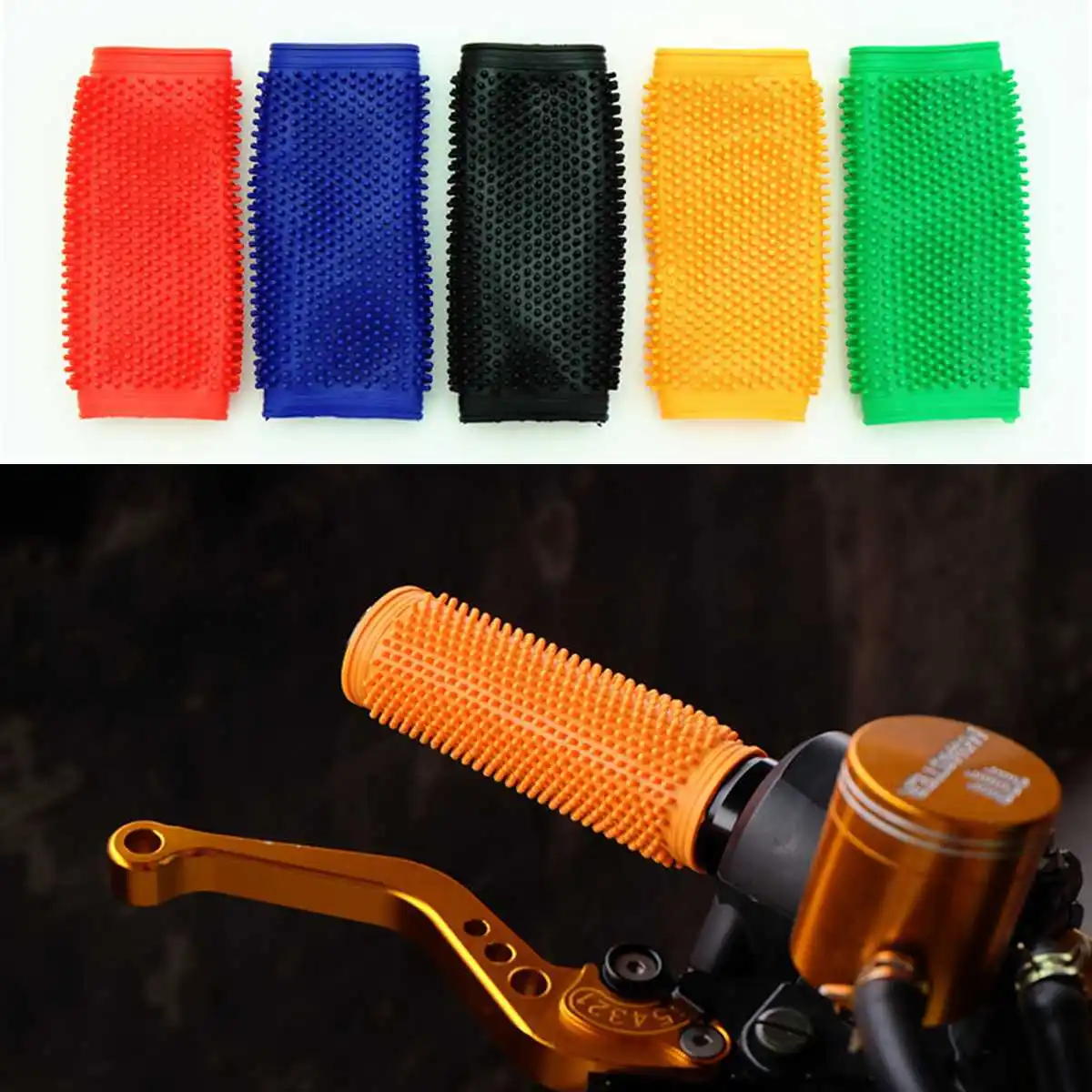 Universal 2Pcs Motorcycle Motocross Dirt Pit Bike Anti-slip Soft Rubber handlebar cover handle bar end Grip Cover 5Color
Universal 2Pcs Motorcycle Motocross Dirt Pit Bike Anti-slip Soft Rubber handlebar cover handle bar end Grip Cover 5Color
