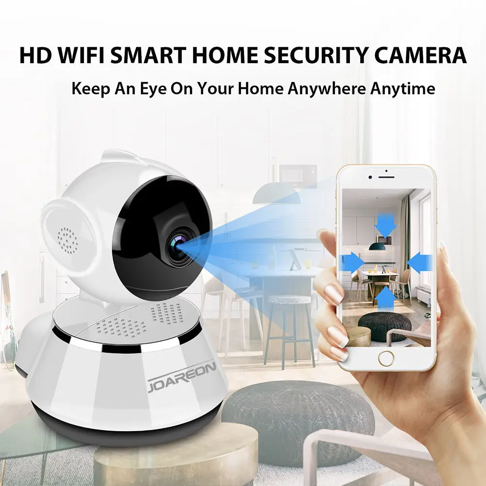 JOAREON Security IP Camera Wi-Fi Wireless Smart Network Camera Surveillance Wifi 720P Night Vision CCTV Camera Baby Monitor
JOAREON Security IP Camera Wi-Fi Wireless Smart Network Camera Surveillance Wifi 720P Night Vision CCTV Camera Baby Monitor