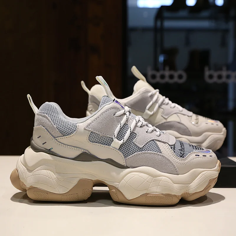 Trendy Women Sneakers Thick Sole Ladies Platform Shoes Trainers Web Celebrity Chunky Dad Sneakers Chaussures Femme Buty Damskie
Trendy Women Sneakers Thick Sole Ladies Platform Shoes Trainers Web Celebrity Chunky Dad Sneakers Chaussures Femme Buty Damskie
