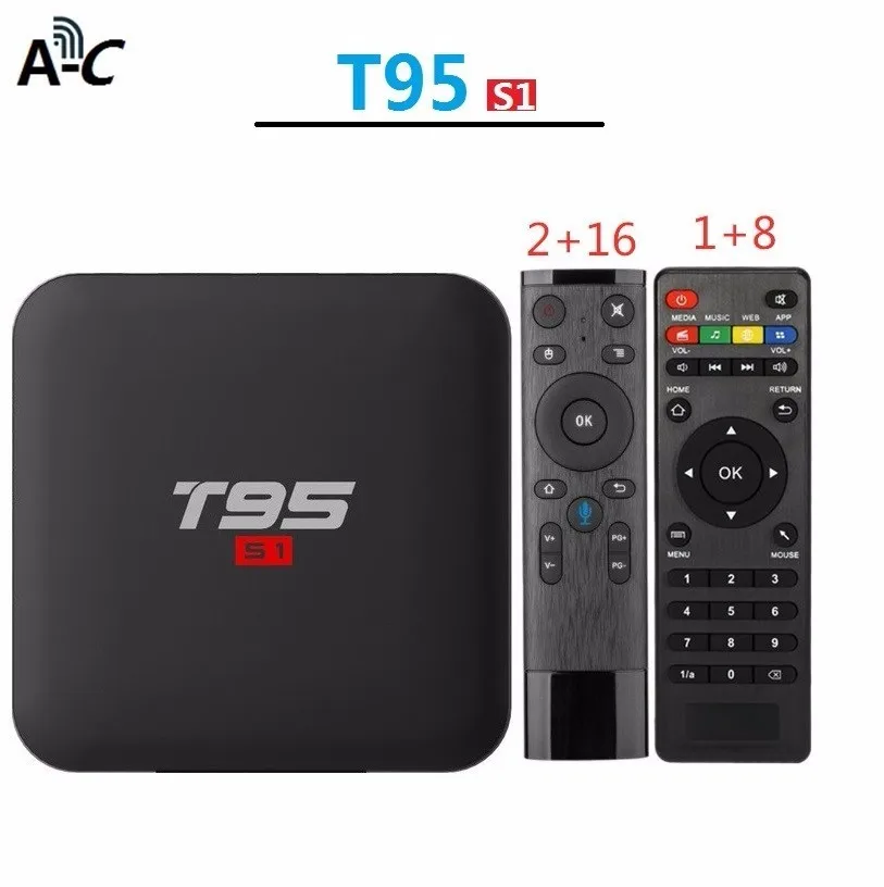 

10pcs T95 S1 Android 7.1 Smart Tv Box Amlogic S905w 2gb 16gb T95s1 Set Top Box 4k H.264 Hd Media Player 2.4g Wifi pk Tx3 mini