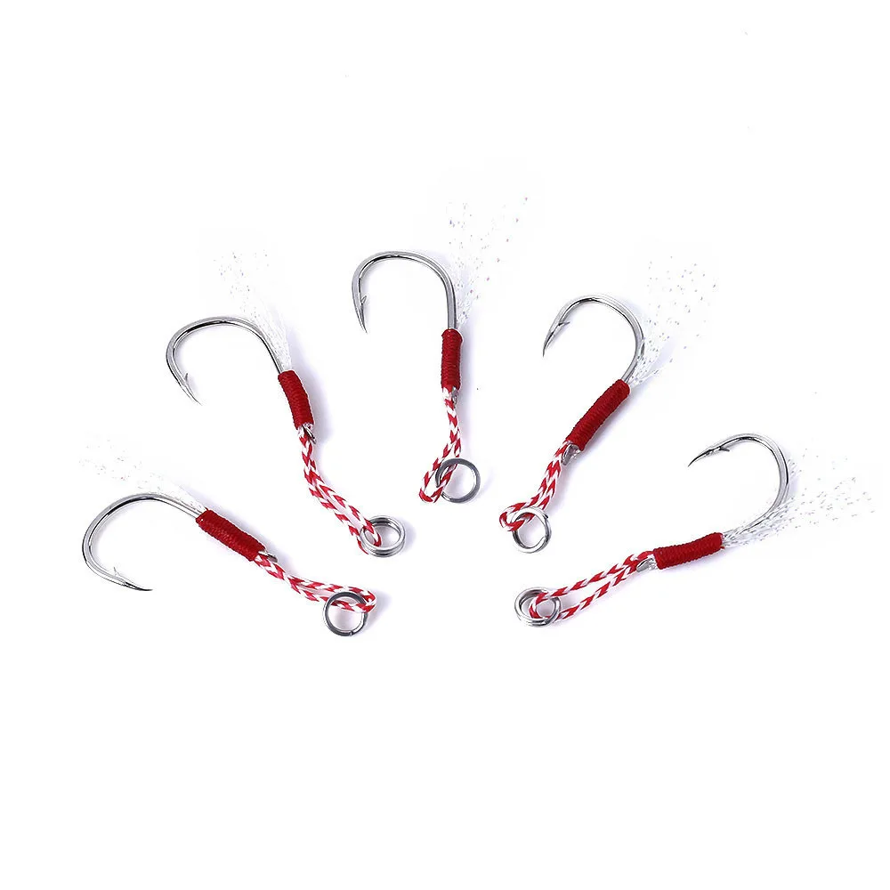High Quality 5pcs/lot Carbon Steel DIY Jigging Spoon Fishing Hook Light Jigging Saltwater Assist Hook Pesca For Sea Fishing
High Quality 5pcs/lot Carbon Steel DIY Jigging Spoon Fishing Hook Light Jigging Saltwater Assist Hook Pesca For Sea Fishing