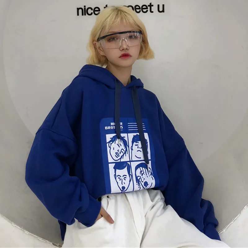 Fashion Sweatshirts Women 2018 Korean Ulzzang Harajuku Cartoon Printed Loose Hooded Sweatshirt Hoodies Female Casual Clothing
Fashion Sweatshirts Women 2018 Korean Ulzzang Harajuku Cartoon Printed Loose Hooded Sweatshirt Hoodies Female Casual Clothing