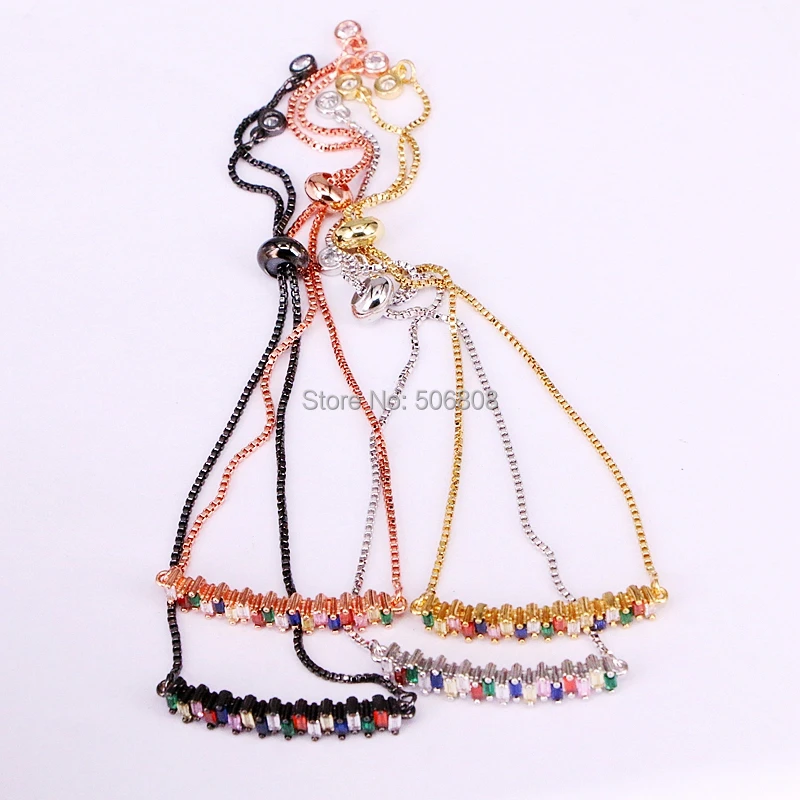 6PCS ZYZ-B0528 Rainbow CZ Micro Pave Bar Connector Bracelet
6PCS ZYZ-B0528 Rainbow CZ Micro Pave Bar Connector Bracelet