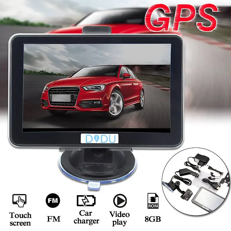 5 inch 4GB HD Screen Car GPS Navigation Navigator Video Playing Black Silver receiving signal
5 inch 4GB HD Screen Car GPS Navigation Navigator Video Playing Black Silver receiving signal