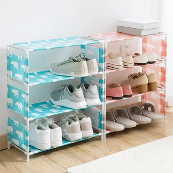 New Shoe Rack Storage Shelf 3/4 Layers Oxford Cloth Iron Pipe Hallway Cabinet Door Organizer Holder Flamingo Polar Bear Design
New Shoe Rack Storage Shelf 3/4 Layers Oxford Cloth Iron Pipe Hallway Cabinet Door Organizer Holder Flamingo Polar Bear Design