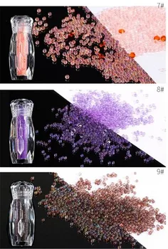 Hot 200pcs Bottle Mini Caviar Beads Crystal Tiny Rhinestones Glass Micro Bead For Nails DIY Colorful 3D Glitter Nail Art Decorat
Hot 200pcs Bottle Mini Caviar Beads Crystal Tiny Rhinestones Glass Micro Bead For Nails DIY Colorful 3D Glitter Nail Art Decorat