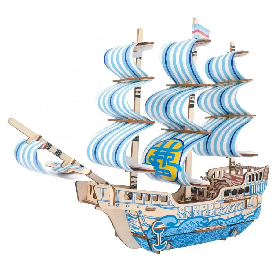 DIY Wooden Sailing Boat Model Jigsaw Sailboat Model Puzzle Toy Three-dimensional Jigsaw for Child Educational Toys Gift
DIY Wooden Sailing Boat Model Jigsaw Sailboat Model Puzzle Toy Three-dimensional Jigsaw for Child Educational Toys Gift
