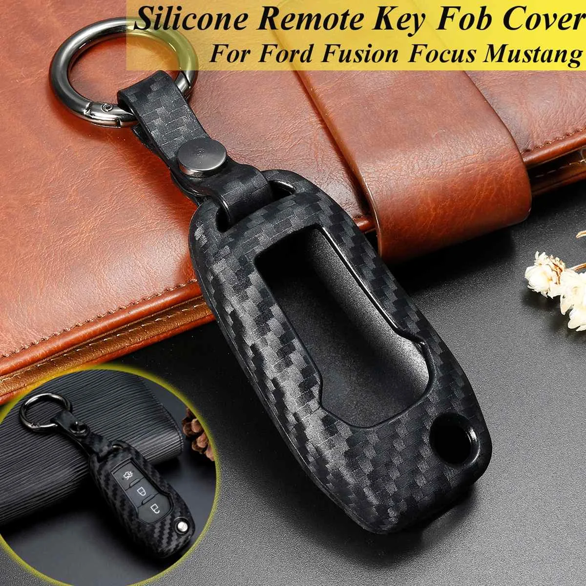 1 Pcs Carbon Silicone Car Key Fob Cover Case Skin Shell 5 Button for Ford F150 F350 F450 F550 for Mustang for Fiesta Styling
1 Pcs Carbon Silicone Car Key Fob Cover Case Skin Shell 5 Button for Ford F150 F350 F450 F550 for Mustang for Fiesta Styling