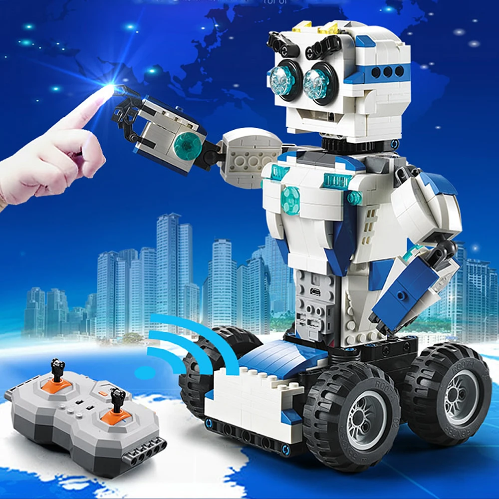 Technic строительные блоки кирпичи rc робот игрушка дети игрушки для детей Мальчики
