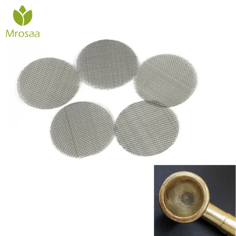 500pcs Stainless Steel Silver Pipe Screens For Metal Glass Wooden Acrylic Water Smoking Tobacco Filters Shisha/Hookah | Дом и сад