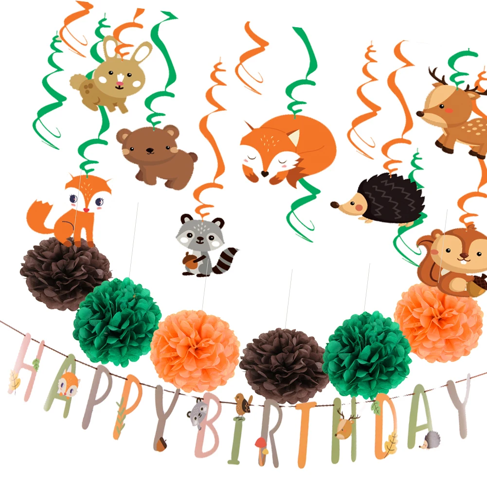 33Pcs Animal banner Pennant Flags Cartoon Forest Hedgehog squirrel Fox Garland Bunting for Baby Shower Birthday Party Decor
33Pcs Animal banner Pennant Flags Cartoon Forest Hedgehog squirrel Fox Garland Bunting for Baby Shower Birthday Party Decor