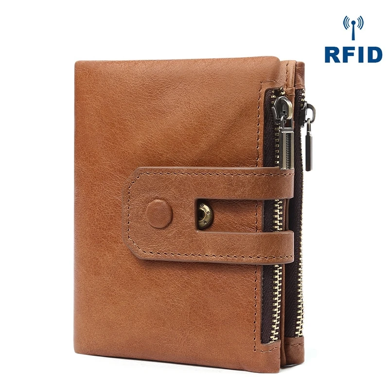 Men's Wallet Rfid Anti-Magnetic Casual Fashion Leather Wallet Double Zipper Multi-Card Retro Hand Take Purse
Men's Wallet Rfid Anti-Magnetic Casual Fashion Leather Wallet Double Zipper Multi-Card Retro Hand Take Purse