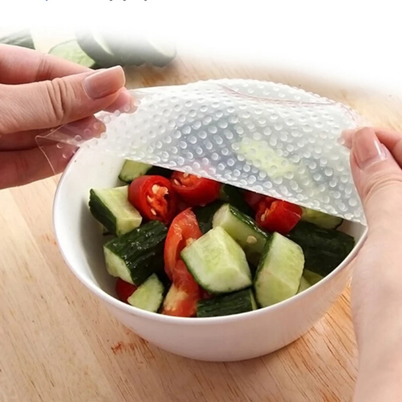 4pcs Useful Food Fresh Keeping Saran Wrap Kitchen Tools Reusable Silicone Food Wraps Seal Vacuum Cover Plastic Bags 2019 New
4pcs Useful Food Fresh Keeping Saran Wrap Kitchen Tools Reusable Silicone Food Wraps Seal Vacuum Cover Plastic Bags 2019 New