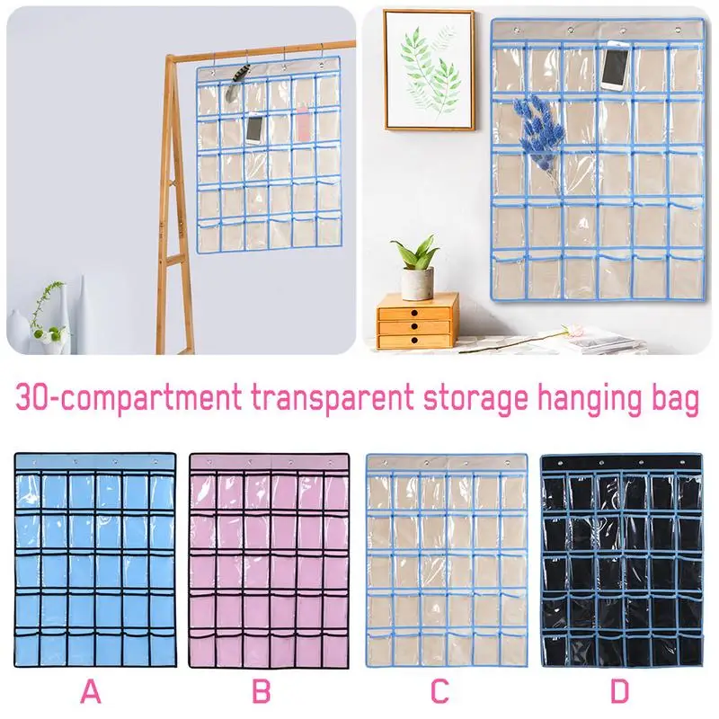 30-compartment Dormitory Classroom Door Wall Hanging Card Sorting Socks Medicine Household Objects Storage Bag Living Closet
30-compartment Dormitory Classroom Door Wall Hanging Card Sorting Socks Medicine Household Objects Storage Bag Living Closet