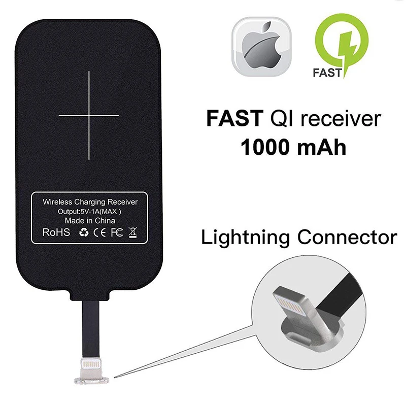 1000mAh i Phone Wireless Charging Receiver Magic Tag Qi Wireless Charger Receiver for Apple 7/6/6S/Plus,Android/ Type C phone
1000mAh i Phone Wireless Charging Receiver Magic Tag Qi Wireless Charger Receiver for Apple 7/6/6S/Plus,Android/ Type C phone