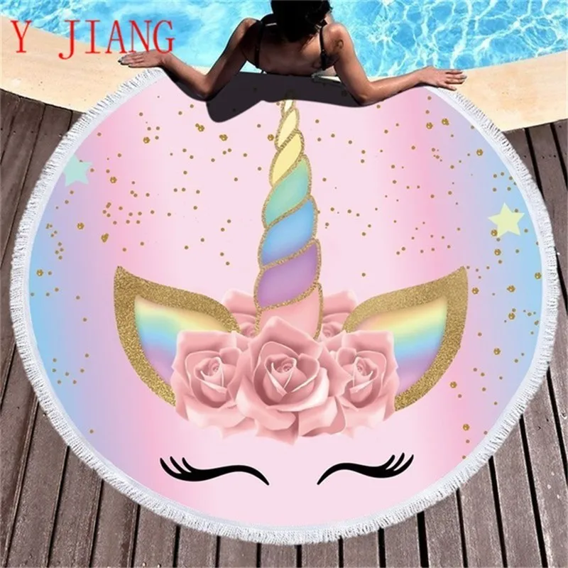 Pink Cute Unicorn Microfiber Large Round Beach Towel Toalla Microfibra Thick Terry Cloth Tassels Blanket Serviette De Plage
Pink Cute Unicorn Microfiber Large Round Beach Towel Toalla Microfibra Thick Terry Cloth Tassels Blanket Serviette De Plage