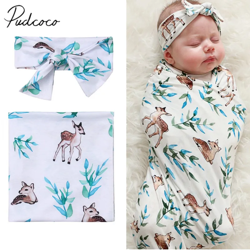 2018 Brand New Newborn Baby Girls Boys Cotton Blankets Cartoon Deers Swaddle Blanket Sleeping Swaddle Muslin Wrap+Headband 2Pcs
2018 Brand New Newborn Baby Girls Boys Cotton Blankets Cartoon Deers Swaddle Blanket Sleeping Swaddle Muslin Wrap+Headband 2Pcs
