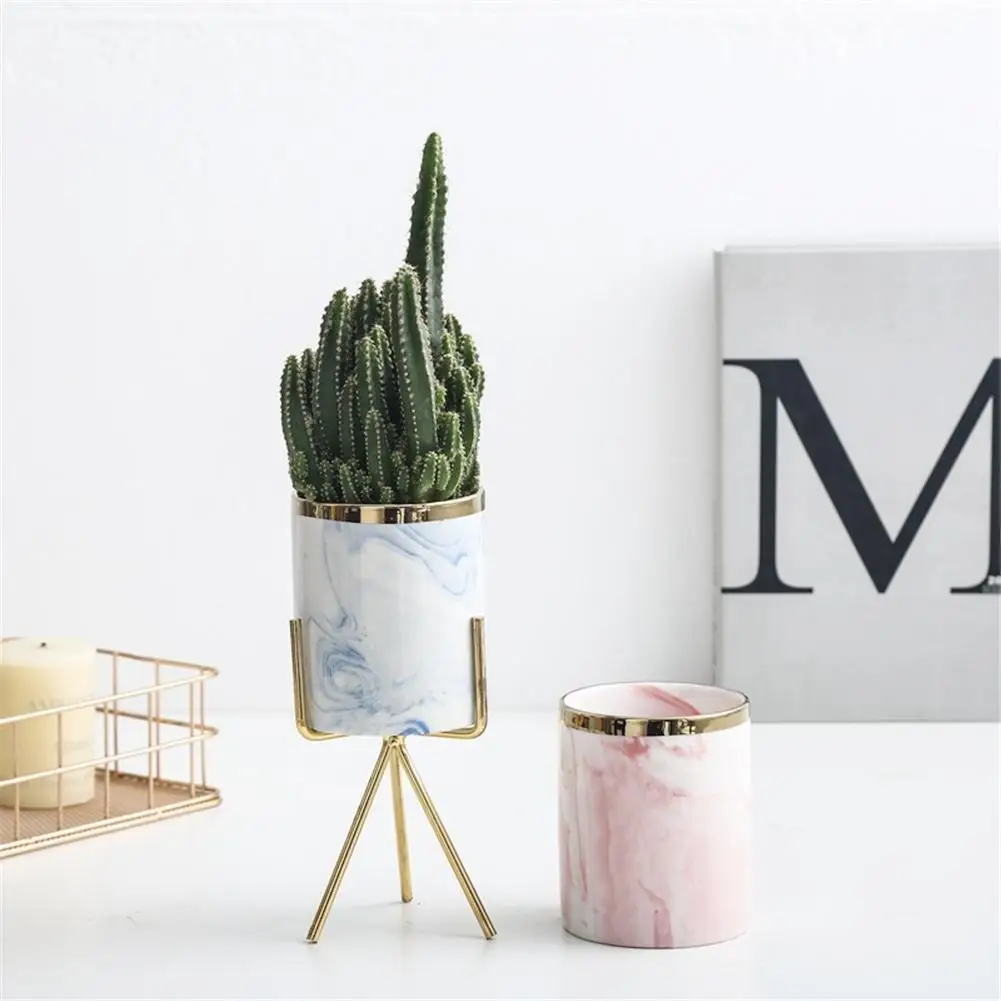 Rmodern Flower Pot Set Ceramic Pot Iron Rack Succulent Planter Small Desktop Pot Garden Decoration Vases
Rmodern Flower Pot Set Ceramic Pot Iron Rack Succulent Planter Small Desktop Pot Garden Decoration Vases