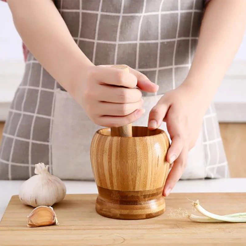 Pestle Grinding Bowl Set Bamboo Mortar And Pestle Pedestal Bowl Garlic Pugging Pot Spice Pepper Mill Tools Kitchen Tools
Pestle Grinding Bowl Set Bamboo Mortar And Pestle Pedestal Bowl Garlic Pugging Pot Spice Pepper Mill Tools Kitchen Tools