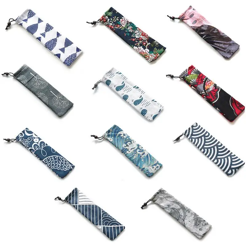 Japanese Style Portable Tableware Storage Bag Canvas Drawstring Travel Carrying Case For Straw Cutlery Spoon
Japanese Style Portable Tableware Storage Bag Canvas Drawstring Travel Carrying Case For Straw Cutlery Spoon