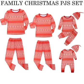 Christmas Family Pajamas Set Adult Women Kids Baby Long Sleeve Casual Snowflake Sleepwear Nightwear
Christmas Family Pajamas Set Adult Women Kids Baby Long Sleeve Casual Snowflake Sleepwear Nightwear