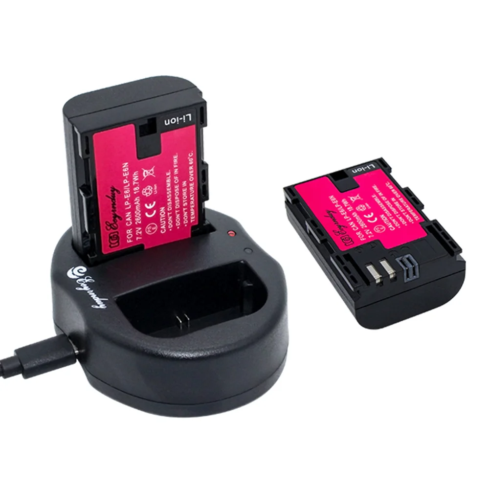 2Pack LP-E6 LPE6 LP E6 Lithium battery + dual charger For Canon EOS 5D Mark II III Mark2 mark3 5D2 5D3 6D 60D 60Da 7D 70D
2Pack LP-E6 LPE6 LP E6 Lithium battery + dual charger For Canon EOS 5D Mark II III Mark2 mark3 5D2 5D3 6D 60D 60Da 7D 70D