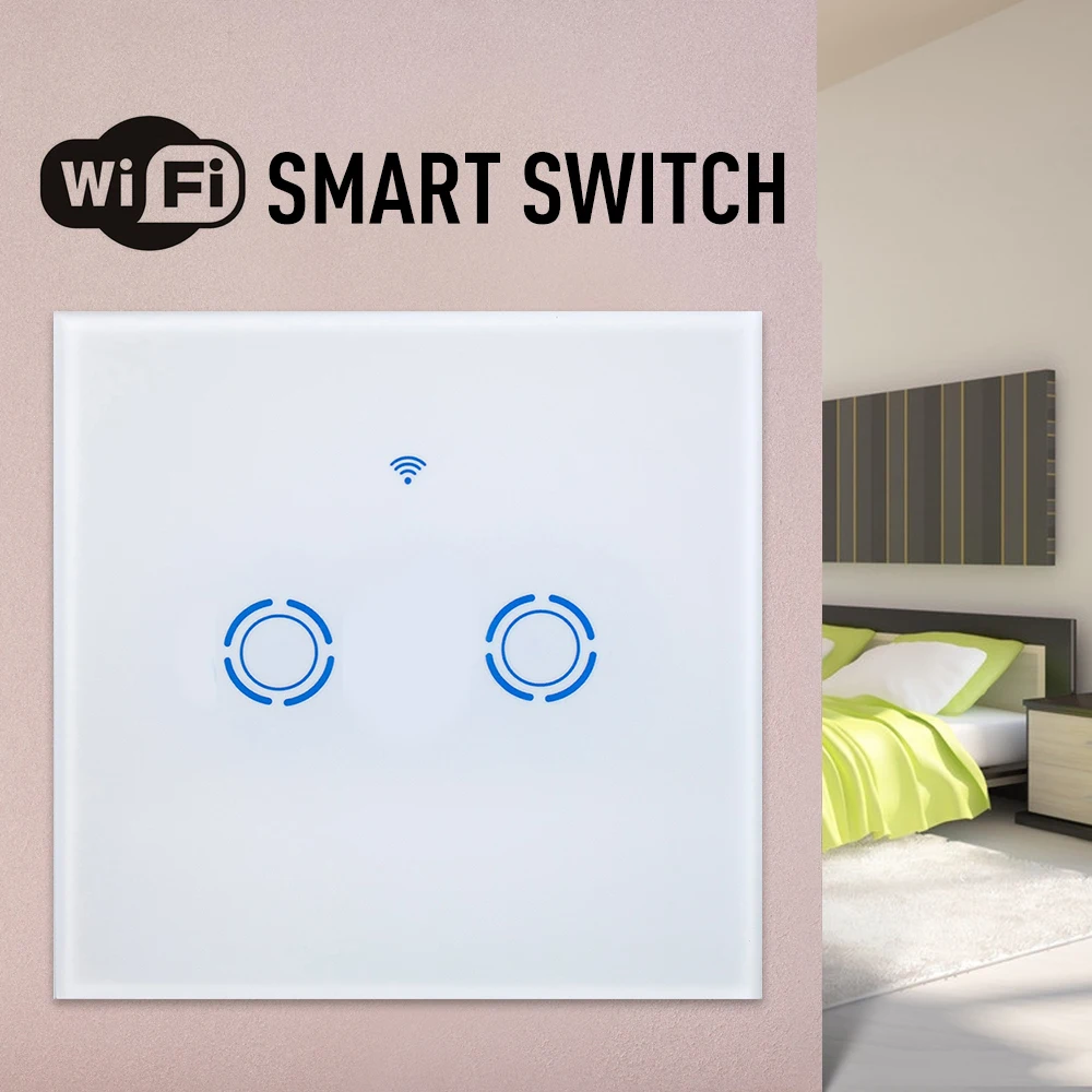 EU/UK 1/2/3 Gang Smart Touch Light Switch Wireless WiFi APP Remote Control Voice Control for Google Alexa etc smart home
EU/UK 1/2/3 Gang Smart Touch Light Switch Wireless WiFi APP Remote Control Voice Control for Google Alexa etc smart home