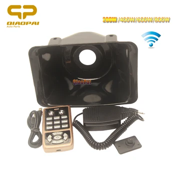 Universal Wireless Remote Control Alarm Horn 100W 200W 400W 600W 800W Police Siren Mic System Adapter Car Speaker Megaphone AUTO
Universal Wireless Remote Control Alarm Horn 100W 200W 400W 600W 800W Police Siren Mic System Adapter Car Speaker Megaphone AUTO