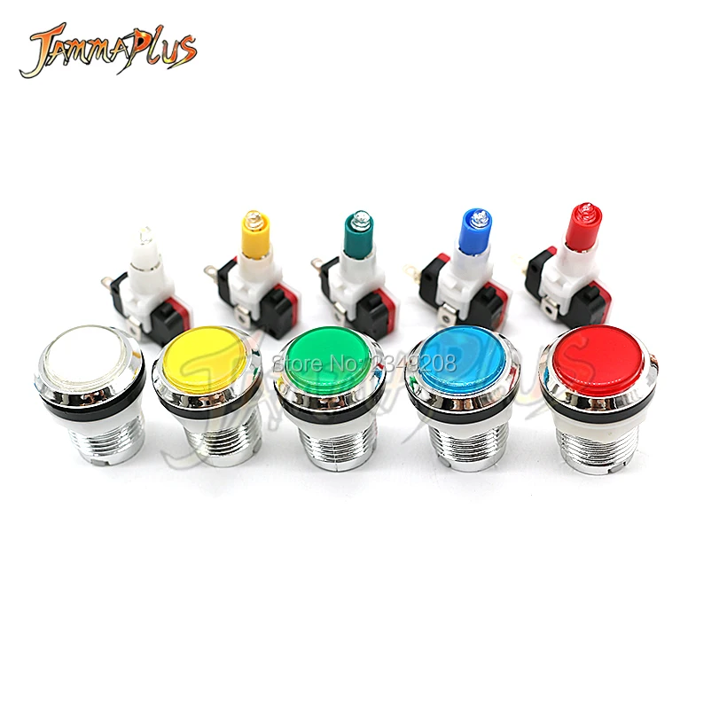 1PCS Led Arcade Joystick DIY Parts Chrome-plated Push Button 1P 2P COIN START 32mm illuminated Button With Micro Switch 12V Blub
1PCS Led Arcade Joystick DIY Parts Chrome-plated Push Button 1P 2P COIN START 32mm illuminated Button With Micro Switch 12V Blub