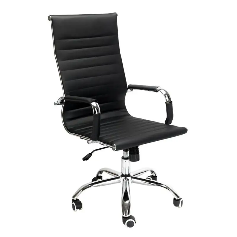 PU Leather Home Office Chair Ergonomic High Back Swivel Chair Computer Chair Adjustable Height Black
PU Leather Home Office Chair Ergonomic High Back Swivel Chair Computer Chair Adjustable Height Black