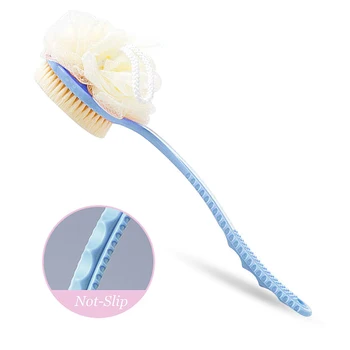 Bath Brush - 2 in 1 Shower Body Bath Brush Back Scrubber With Long Handle Bath Massager Natural Bristle and Bath Ball for Dry
Bath Brush - 2 in 1 Shower Body Bath Brush Back Scrubber With Long Handle Bath Massager Natural Bristle and Bath Ball for Dry
