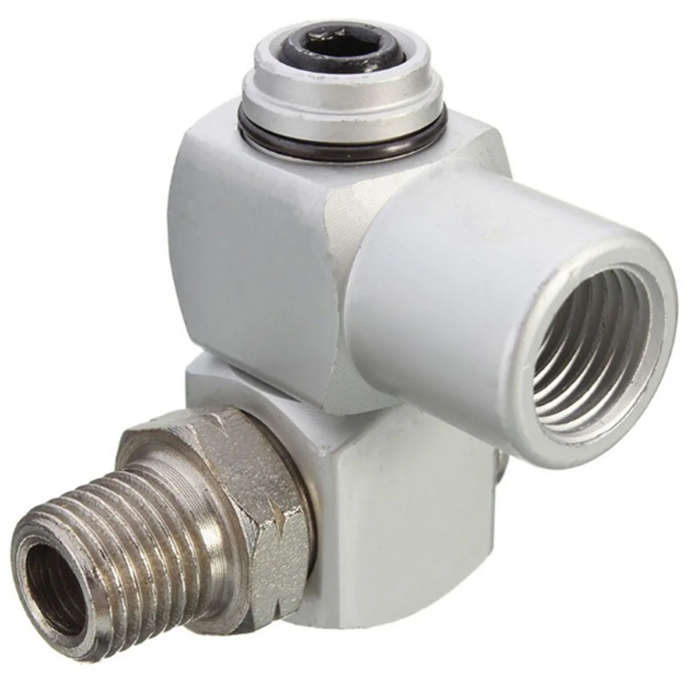 1/4" Pneumatic Part Universal 360 Swivel Air Hose Connector Adapter Flow Aluminum Alloy Tool
1/4" Pneumatic Part Universal 360 Swivel Air Hose Connector Adapter Flow Aluminum Alloy Tool