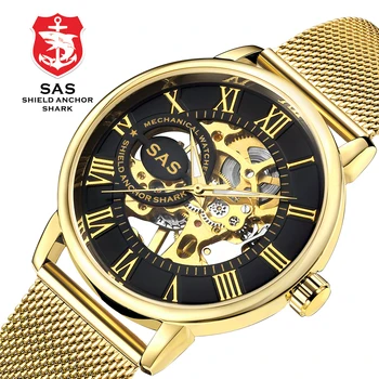 SAS Luxury High Quality Brand Mechanical Structure Business Men Watch Fashion Waterproof Hollow Stainless Steel Men's Watches
SAS Luxury High Quality Brand Mechanical Structure Business Men Watch Fashion Waterproof Hollow Stainless Steel Men's Watches